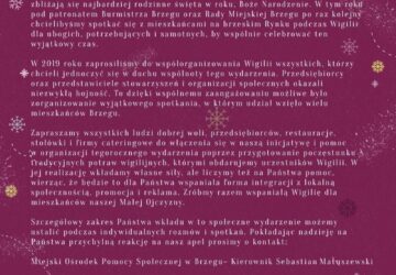 Plakat - Wigilia dla ubogich, potrzebujących i samotnych