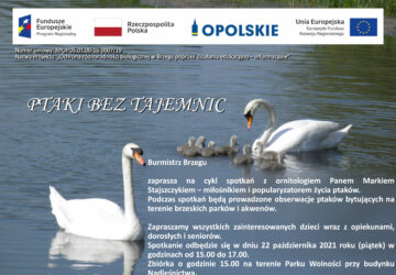 Plakat spotkania z ornitologiem