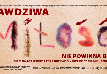 Plakat akcji przeciwko przemocy w rodzinie