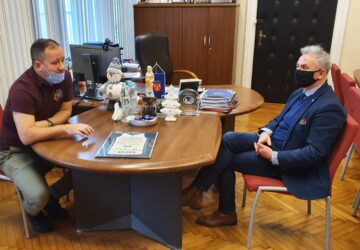 Mariusz Kolekta z wizytą u Burmistrza Brzegu