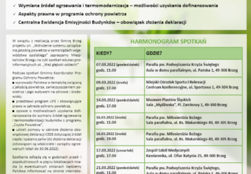 Plakat ws. akcji z czystym powietrzem