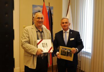 Pan Romuald Nowak z wizytą u Burmistrza Brzegu